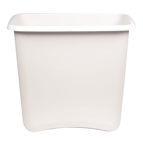Cesto de Basura Wescon Classique, Rectangular, 12 Cuartos, Blanco